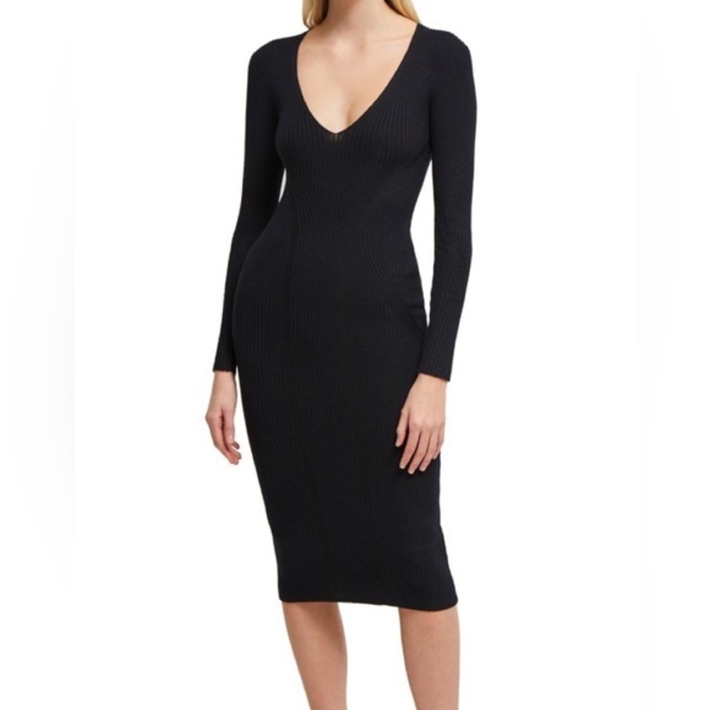 French Connection
Long Sleeve Ribbed Sweater Dress